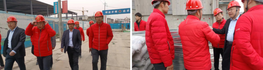 宁津德百房地产开发有限公司领导莅临禹城德百玫瑰园项目参观考察