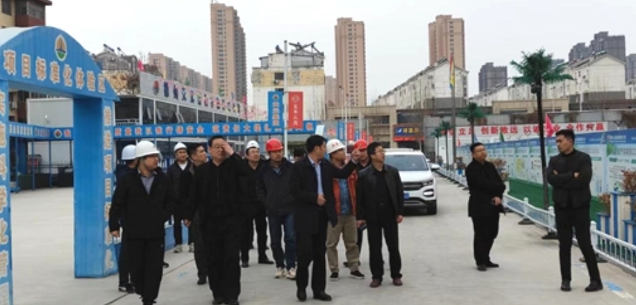 德州市住建局领导莅临昱景兰庭项目调研指导工作